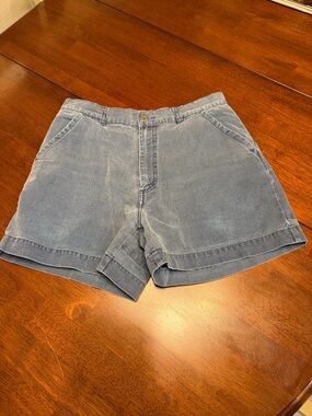 Vintage 1980s-1990s Patagonia Blue Stand Up Shorts size 32 X 4" Cotton Canvas